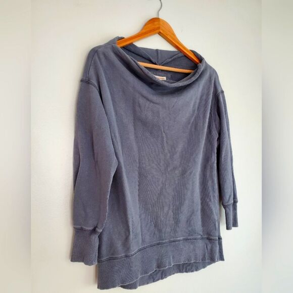Pilcro by Anthropology gray cowl neck sweatshirt size small - Picture 8 of 10